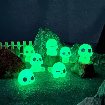 10 Figuritas de resina fluorescentes